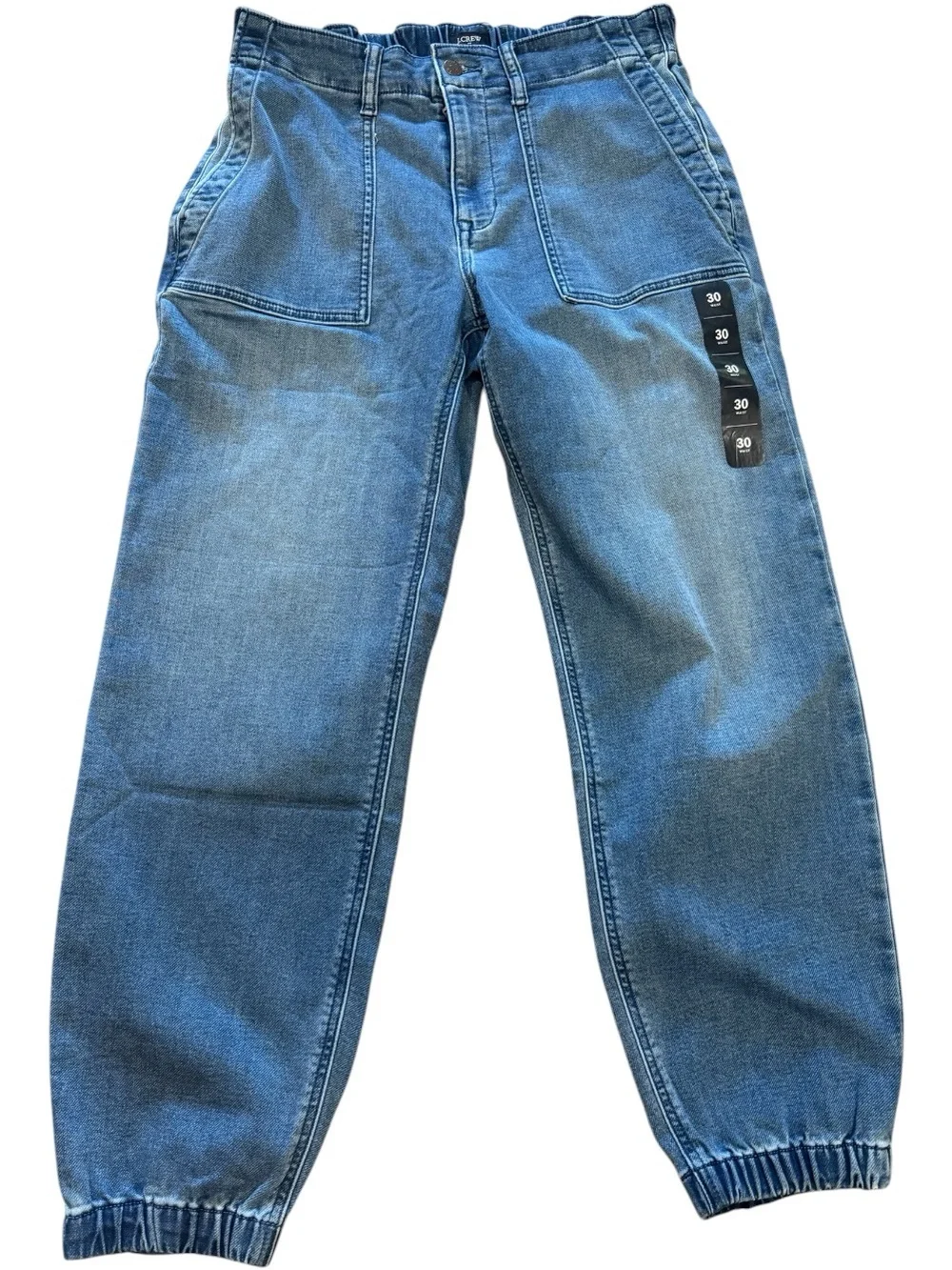 J.CREW Utility jogger jean in signature stretch NWT Size 30
